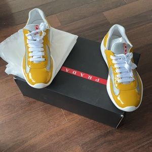 LIMITED PRADA new American cup bike fabric sneaker